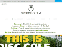 Tablet Screenshot of discgolf-geneve.ch